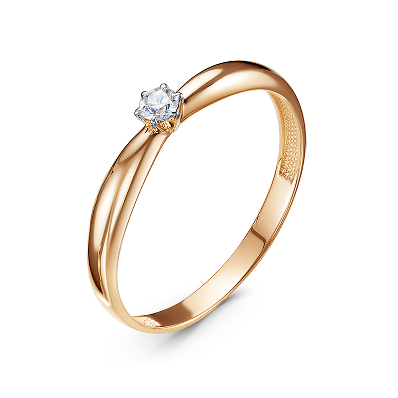 Кольцо, золото, бриллиант, БР111863